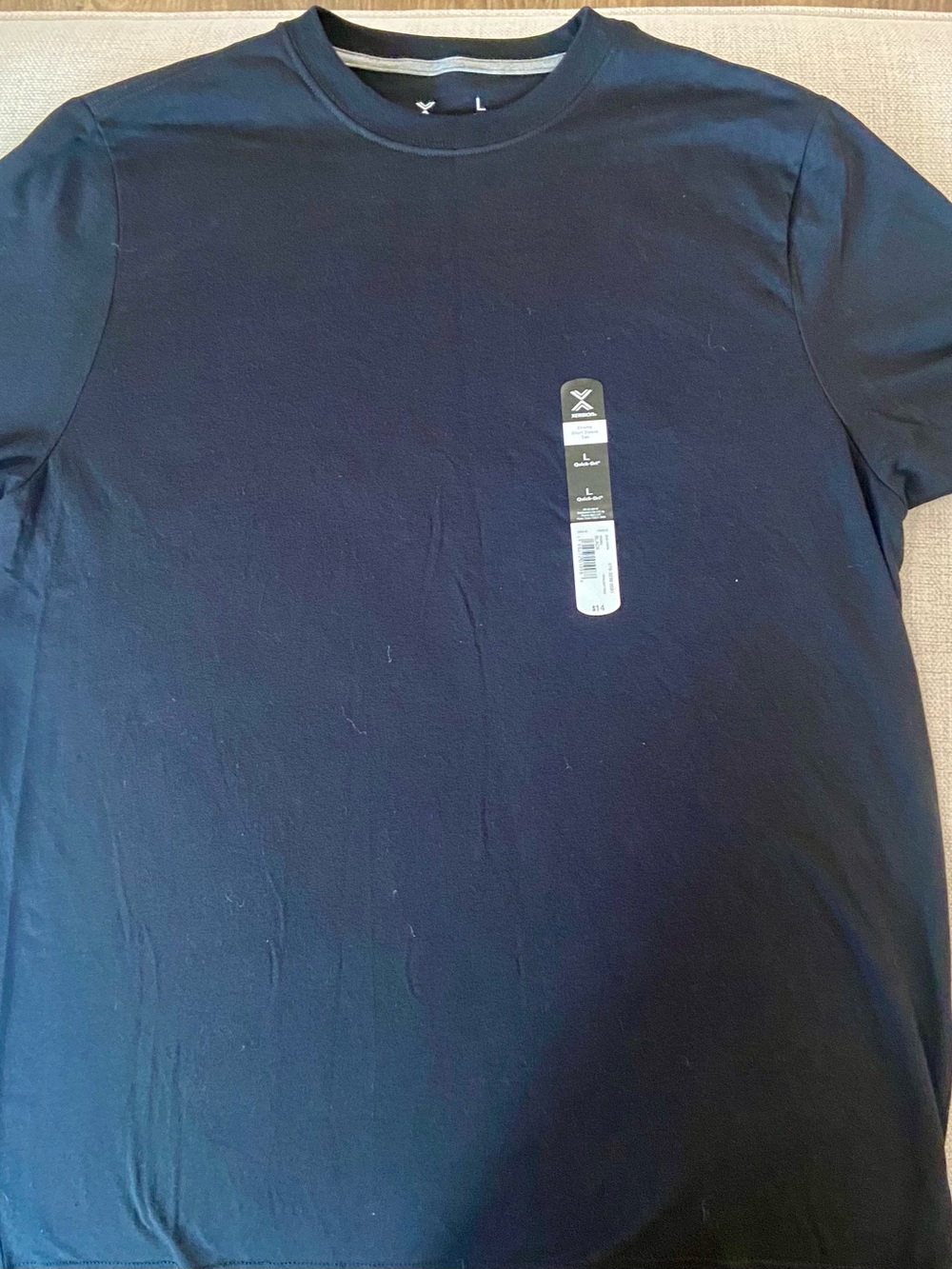 Xersion Men's Short Sleeve Crew Neck T-Shirt - Black